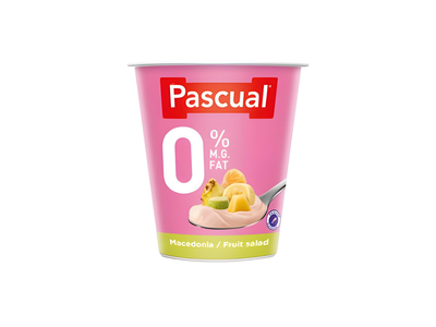 Pascual Pascual Yogurt 0% Fat Fruit Salad pack shot
