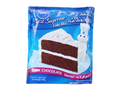 Pillsbury Dark Chocolate Cake Mix pack shot