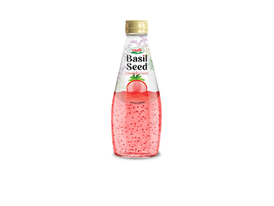 Nawon Nawon Basil Seed Drink Strawberry pack shot