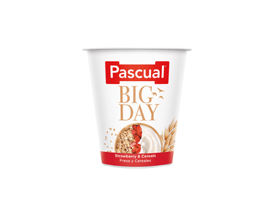 Pascual Pascual Yogurt Bigday Strawberry & Cereals pack shot