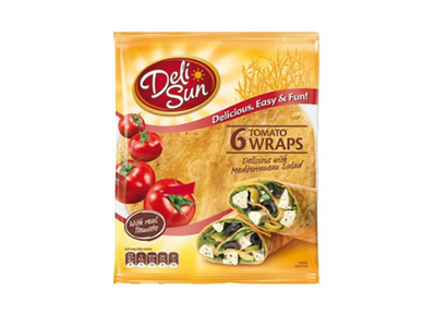 Deli Sun Deli Sun 6 Tomato Wheat Wraps 24cm pack shot