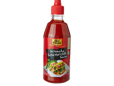 Real Thai Real Thai Sriracha Extra Hot Chilli Sauce pack shot