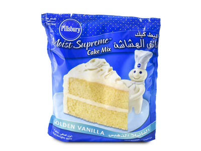 Pillsbury Golden Vanilla Cake Mix pack shot