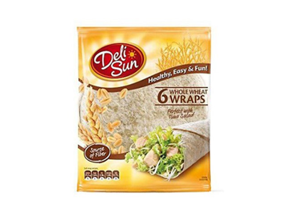 Deli Sun Deli Sun 6 Whole Wheat Wraps 24cm pack shot